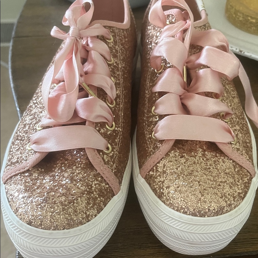 Keds (Kate Spade ♠️) Glittery Rosegold Sneakers